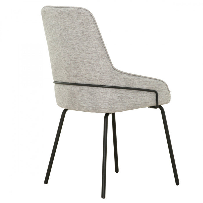 Chaise d'appoint de salle a manger Thora rembourree taupe (ens. de 2)