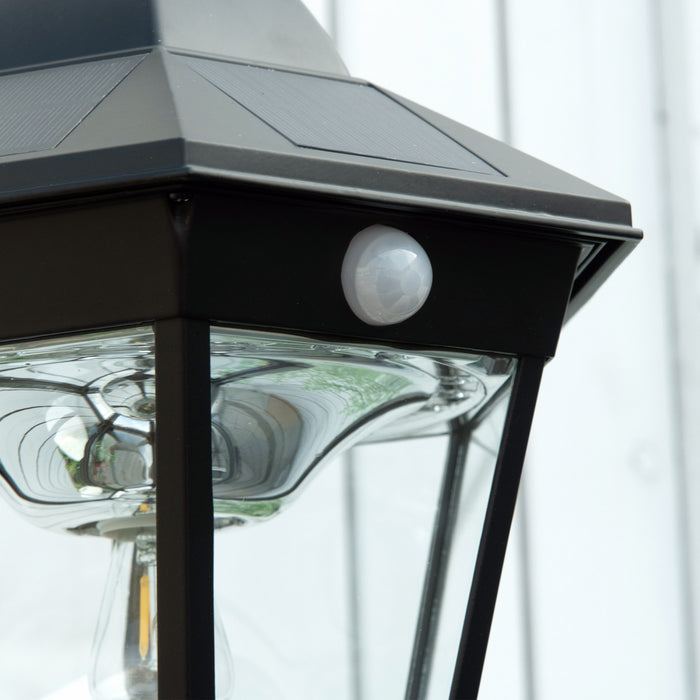 Outsunny Lampe Solaire De 77\", Lampadaire D'exterieur En Aluminium Etanche