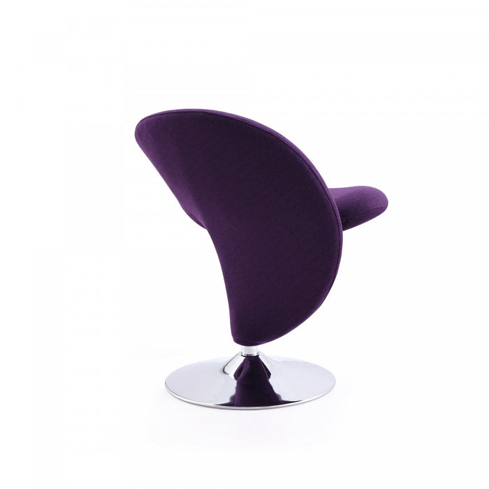 Fauteuil d’appoint moderne monobloc Curl en bleu, creme, violet, vert, gris, orange, rouge et jaune