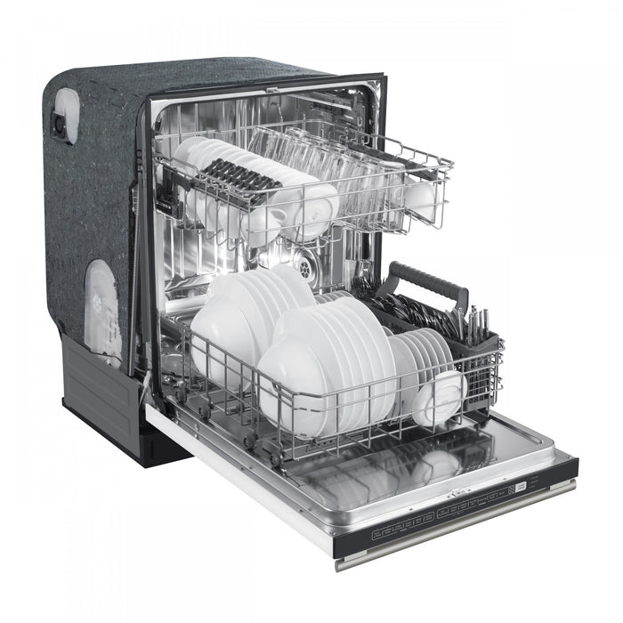 Lave-vaisselle encastrable Pozzo de 24 po, cuve haute, commande sur le dessus, blanc, 49 dBA – FDWBI8067-24WHT