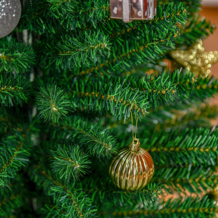 Homcom Arbre De Noel, Arbre De Noel Fin Avec Branches Realistes