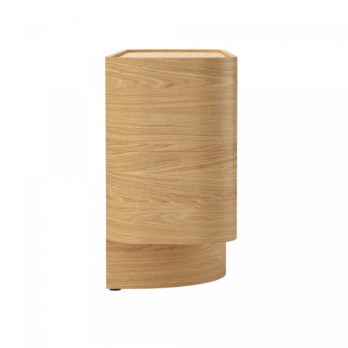 Buffet contemporain Solis 183 cm en bois massif naturel (3 portes)