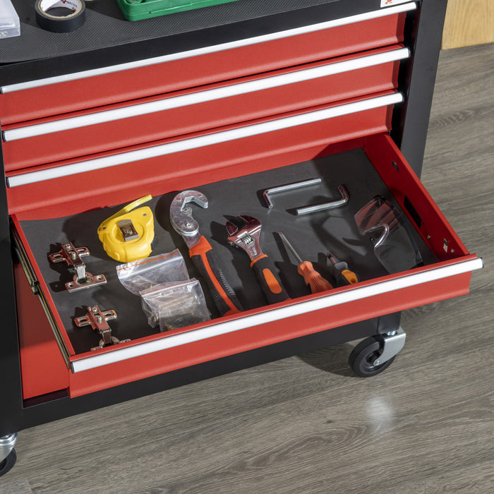 Durhand Coffre A Outils A 4 Tiroirs Organisateur D'outils A 4 Roues