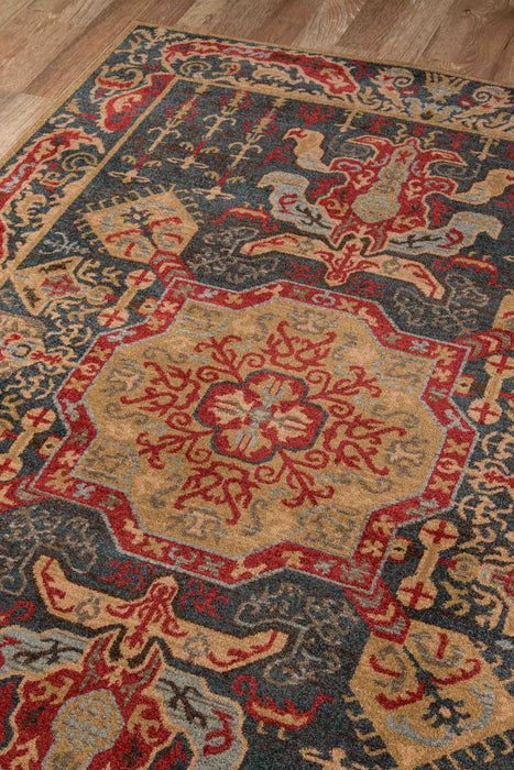Tapis Traditionnel Sofia 2'3\" x 7'6\" en Bleu