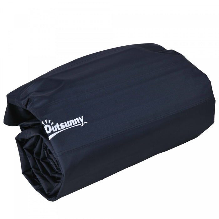 Outsunny Matelas Pneumatique De Camping, Lit Double Avec Pompe A Pied