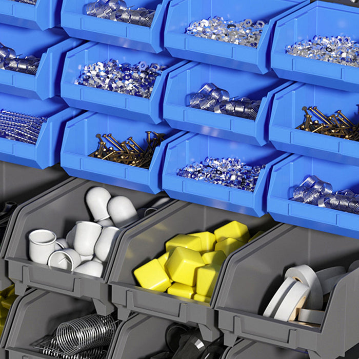 Durhand Organisateur D'outils Support De 30 Bacs De Rangement Mural