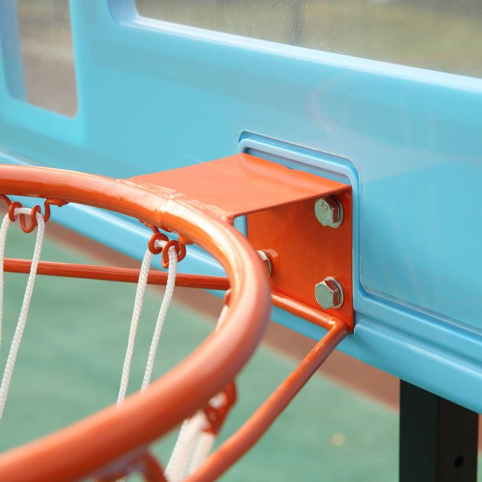 Soozier Support De Panier De Basket-ball, Bleu