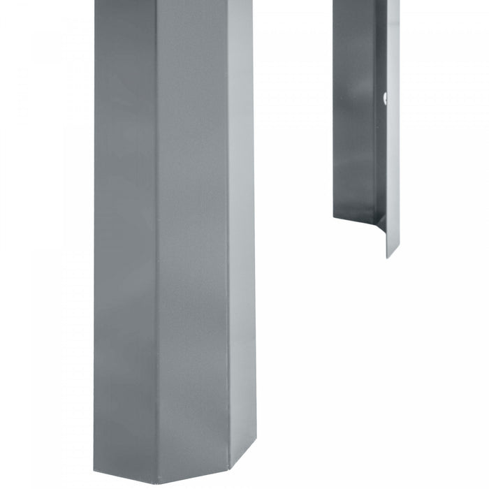 Outsunny Lit De Jardin Sureleve , Jardiniere Surelevee Galvanisee, Argente