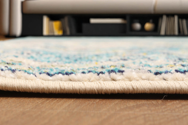 Tapis Traditionnel Daria 5'0\" x 8'0\" en Bleu