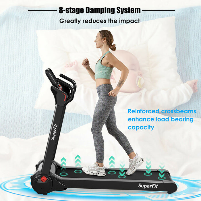 Tapis De Course Pliable 2,25cv Superfit Avec Haut-parleur Bluetooth
