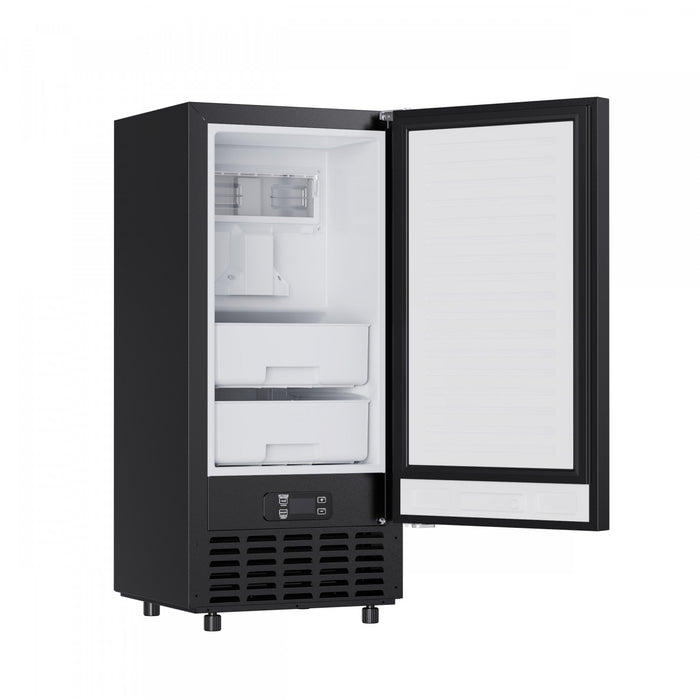 Cristallo Machine a glacons de 15 pouces autonome/sous le comptoir, 66,1 lb, noir - FIMBI7307-15BLK