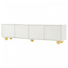 Emily Cloud-Shape TV Cabinet Entertainment Center with Storage | Emily meuble TV en forme de nuage – centre de divertissement avec rangement