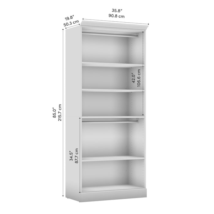 Organisateur de garde-robe Versatile de Bestar de 36 po (L) - gris platine