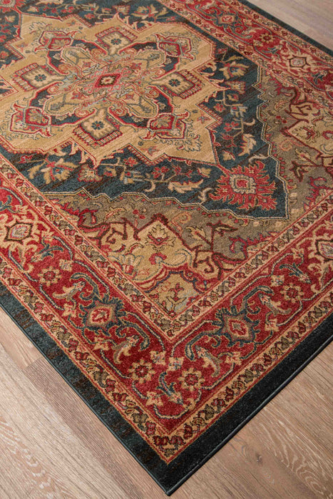 Tapis Traditionnel Lux 7'10\" x 9'10\" en Bleu