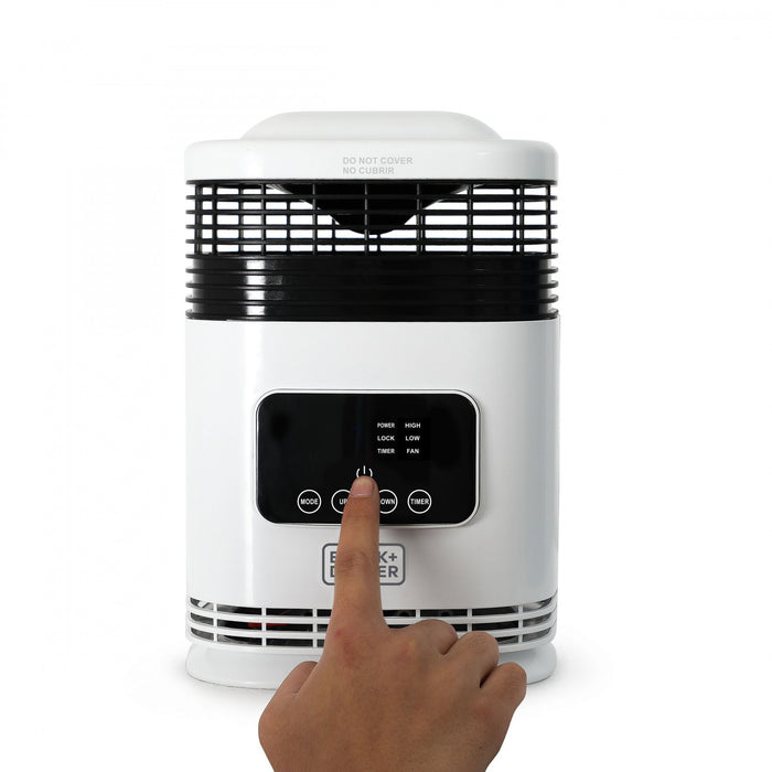 Radiateur portatif Black+Decker de 10,2 po sans flamme
