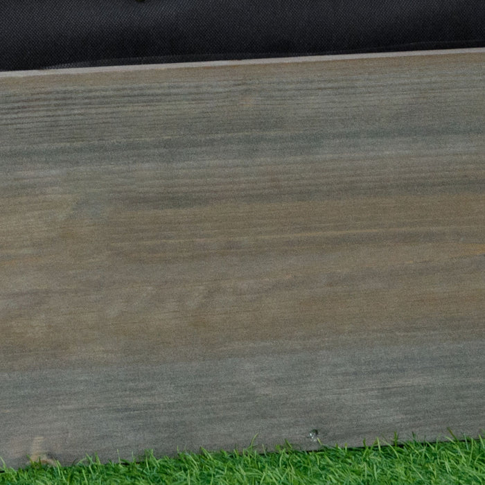 Outsunny Jardiniere En Bois Surelevee Lit De Jardin Mobile Sureleve