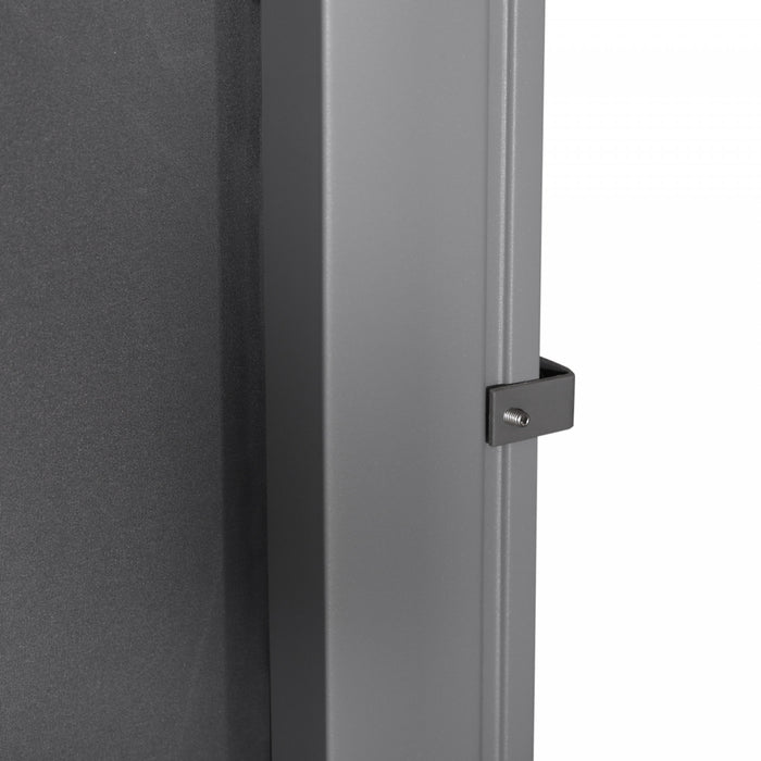 Outsunny Auvent Lateral Retractable Ecran De Confidentialite Pliable, Gris