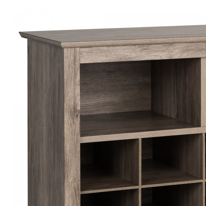 Console à compartiments pour chaussures - gris délavé