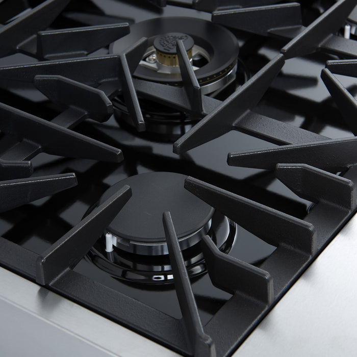 Cuisiniere a gaz Giovanni 30 pouces noire, 4,32 pi³ – FFSGS6274-30BLK