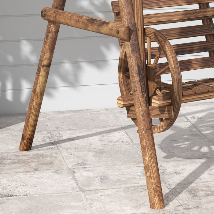 Outsunny Balancoire De Terrasse 2 Places Avec Support