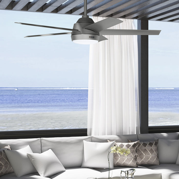 Ventilateur de plafond Skyflow avec luminaire - Gris
