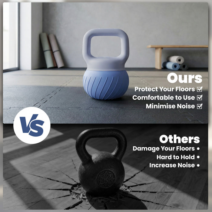 Soozier Kettlebell Souple, 10 kg avec Poignee Antiderapante