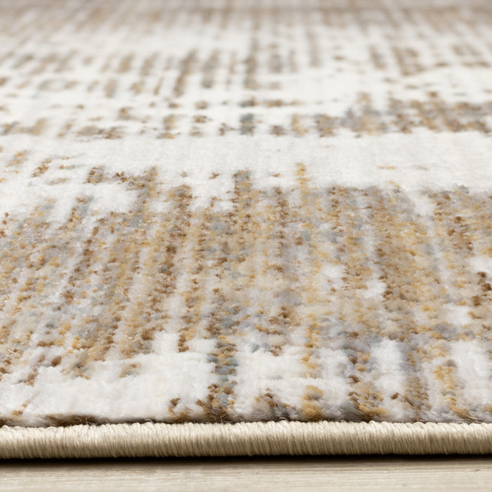 Tapis Sydney brun creme gris vieilli, 5'3\" x 7'10\"