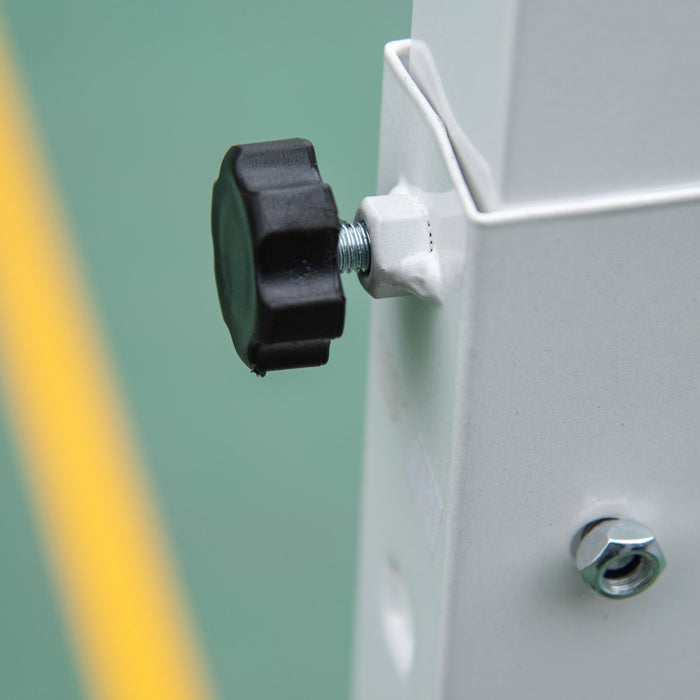 Soozier Panier De Basket Portable Reglable De 8 A 12 Pieds Avec Roues