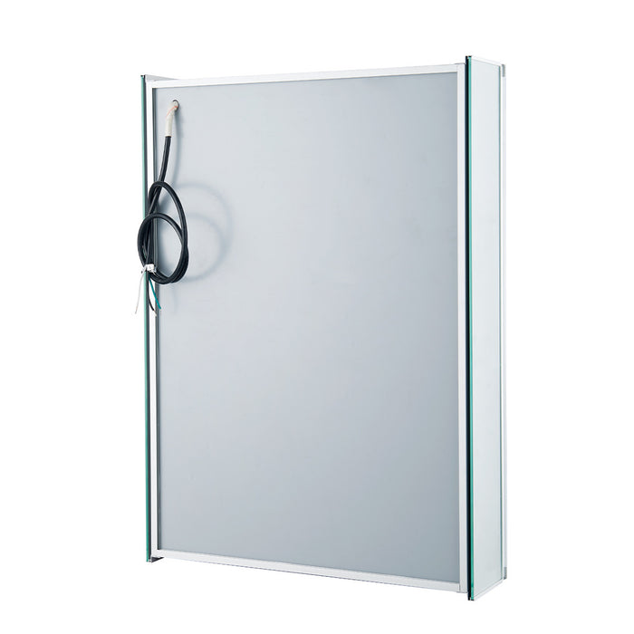 Armoire à pharmacie Stapik avec miroir et DEL - argentée