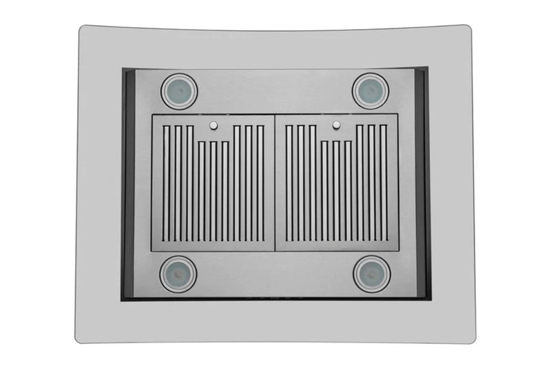 Hotte de cuisinière pour îlot Hauslane de 36 po de style auvent en verre - IS-200SS-36