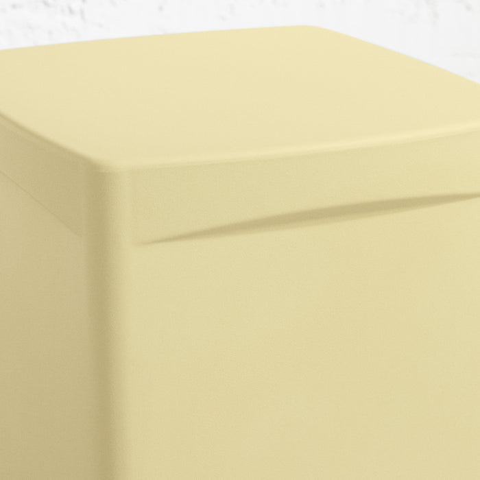 Table de bout carrée Dalya pour l’extérieur - jaune pâle