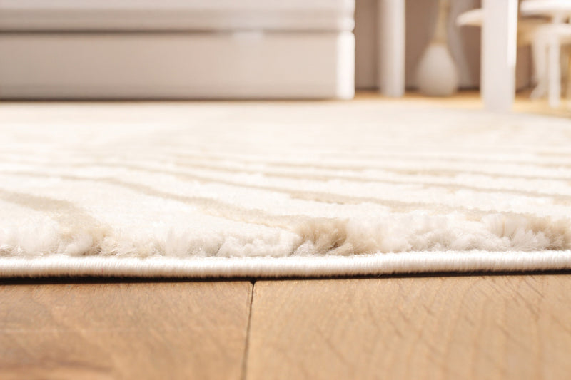 Tapis Contemporain/Moderne Sienna 5'0\" x 8'0\" en Ivoire