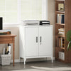 HOMCOM Metal Storage Cabinet with Lock, Steel Garage Cabinet, White