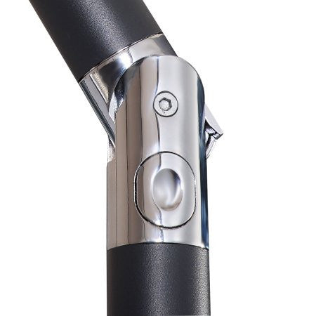 Costway Parasol solaire de patio 9ft avec LED, acier, inclinaison avec manivelle, bordeaux