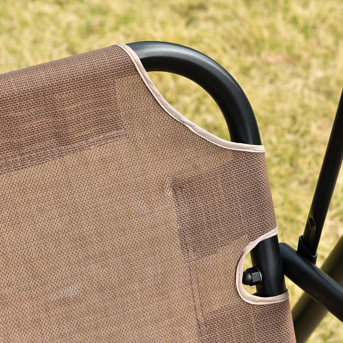 Outsunny Chaise Balancoire De Patio Pour 2 Personnes Avec Auvent Reglable