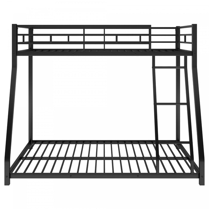 Lit superpose John en metal gain de place, taille Twin sur Full, noir