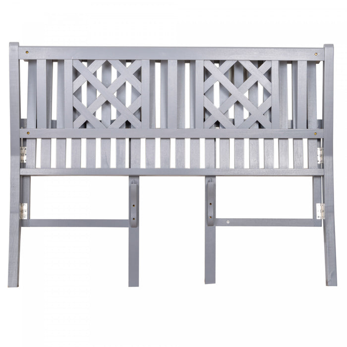 Banc De Jardin Pliable Outsunny, Gris