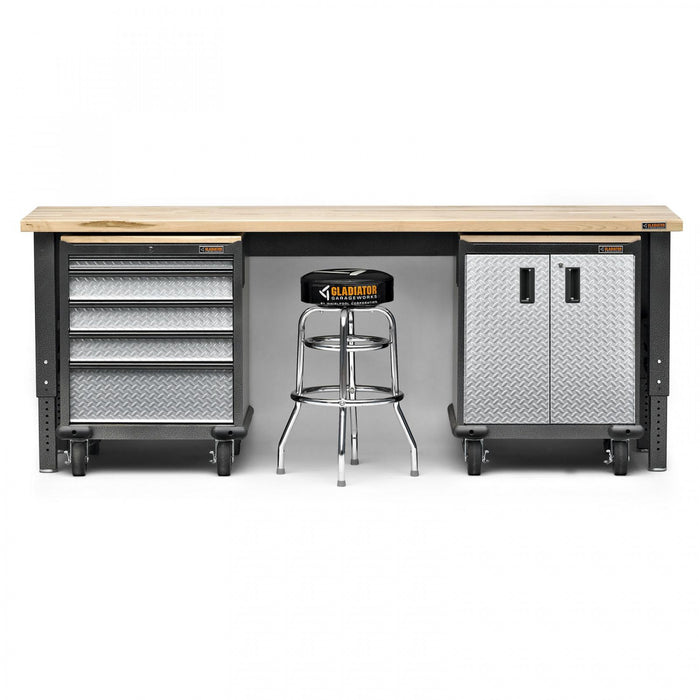 Tiroir GearDrawer de série Premier de Gladiator - bande de roulement argentée