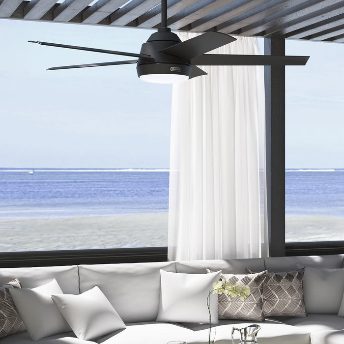 Ventilateur de plafond Skyflow avec luminaire - Noir