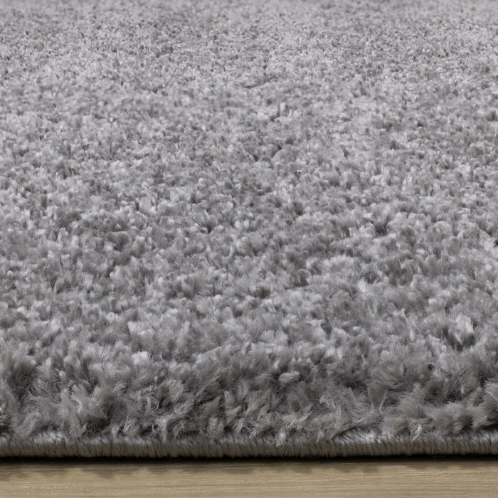 Tapis Taylor a poils longs confort gris fonce, 6'7\" x 9'6\"