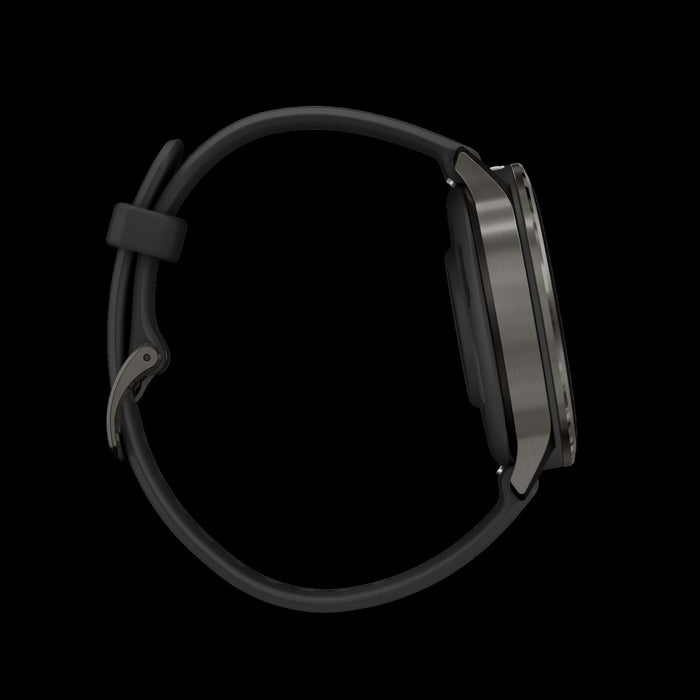 Montre connectee Garmin Venu 4 41mm Slate Black GPS - Vetements d'entrainement, frequence cardiaque, suivi du stress, suggestions d'entrainement, preparation a l'entrainement, sessions mixtes