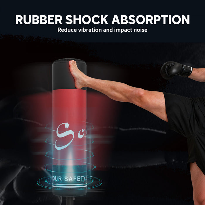 Soozier Sac de Frappe Autoportant, Sac de Boxe avec 12 Ventouses