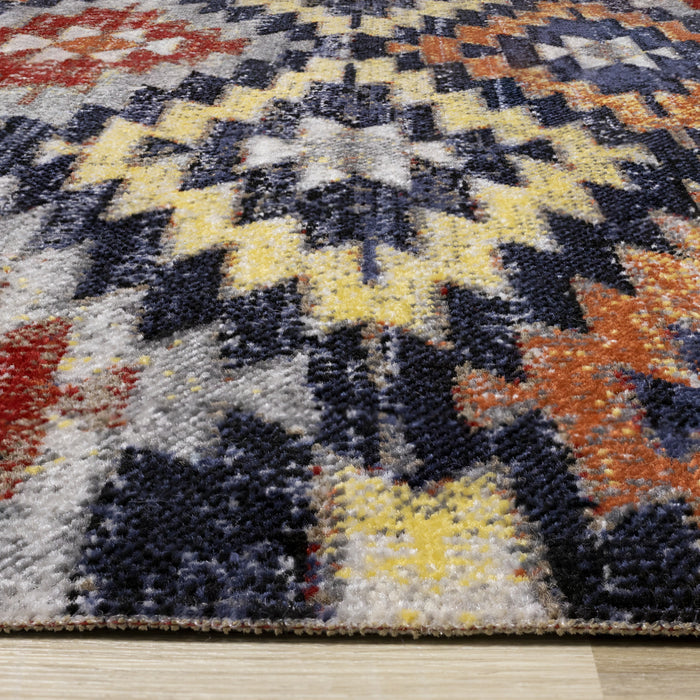Carpette Spring à motif lumineux du Sud-Ouest pour l'extérieur - 7 pi 10 po x 10 pi 6 po