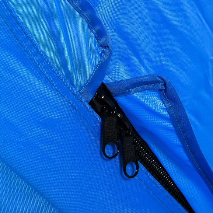 Outsunny Abri De Tente De Peche Sur Glace Pour 2 Pers Sac De Transport Bleu