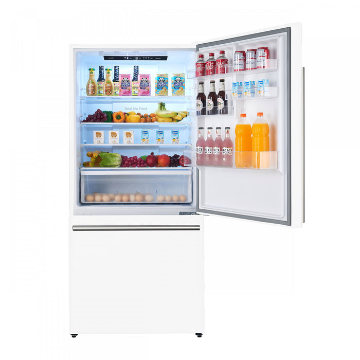 Refrigerateur Milano Espresso de 31 po avec congelateur inferieur, blanc, 17,2 pi³ – FFFFD1785-31WHT