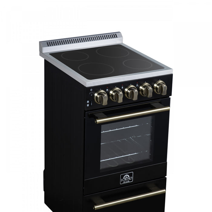 Cuisiniere electrique Pallermo de 20 po, noire, capacite totale de 2,05 pi³ - FFSEL6051-20BLK