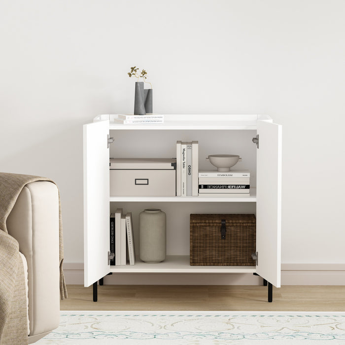 Armoires de rangement modernes Abbey 2 pieces en blanc