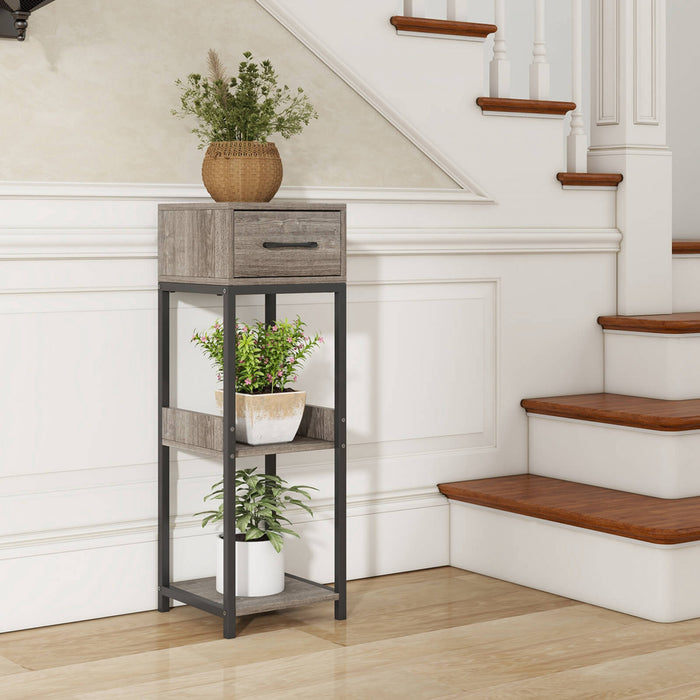 Costway 2 Pack 3 Etagere D'installation Haute Interieure De Niveau Avec Etagere D'affichage De Dispositifs Anti-basculement De Tiroir