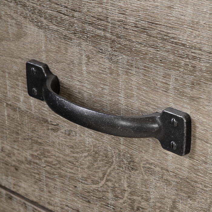 Tassio Table De Chevet 1 Tiroir Avec Espace De Rangement Ouvert - Chene Vieilli