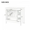 Oakmere 36 Inch Single Sink Bathroom Vanity with Two Doors and Two Drawers, Natural Wood | Oakmere Meuble-Lavabo Simple 36 po avec Deux Portes et Deux Tiroirs, Bois Naturel